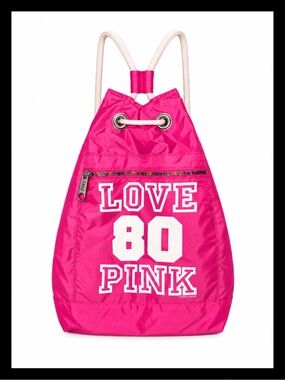 💕ⓅⒾⓃⓀ ⓋⓈ RARE/HTF/VINTAGE Drawstring Bag ✨EUC✨💕